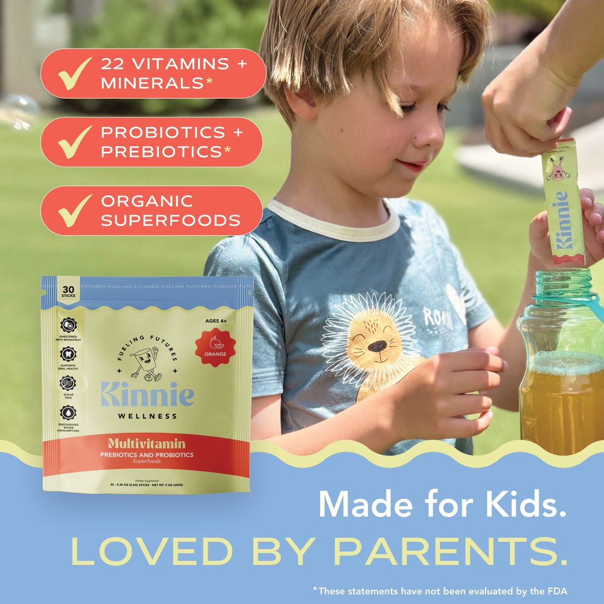 Kids Multivitamin Drink Mix- Orange Flavor