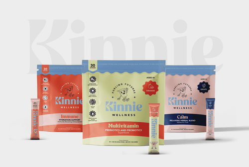 Kinnie Fueling Futures bundle pack of kids vitamin drink mixes multivitamin immune hydration and calming sticks
